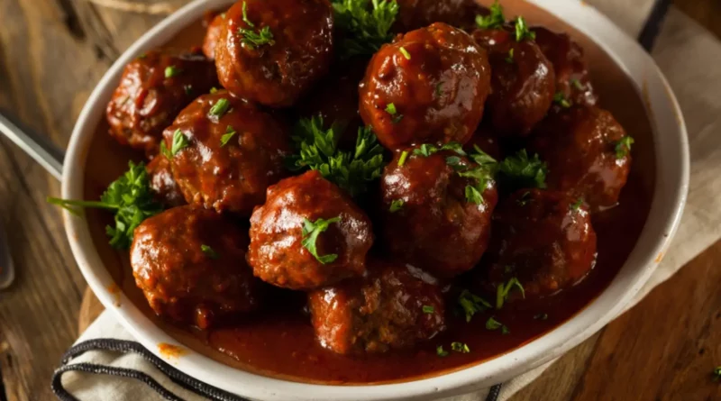 Boulettes de viande teriyaki Cet apéritif de boulettes de viande d'ananas teriyaki a changé tellement de fois en raison des suggestions de ma famille qu'il est finalement devenu un plat principal. Je pense que la sauce maison distingue ces boulettes de viande. 