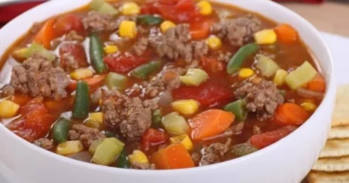 Soupe au bœuf et aux légumes