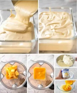 Fabriquée sans sorbetière, tout ce dont vous avez besoin, ce sont des mangues, du lait concentré et de la crème pour réaliser cette recette maison de crème glacée à la mangue, crémeuse et scoopable, tout comme la crème glacée que vous achetez en pot dans les magasins. Sauf que c'est de la crème glacée que l'argent ne peut pas acheter. Parce que l'achat en magasin ne pourra jamais capturer la saveur de la vraie mangue comme lorsque vous la faites de A à Z à la maison !