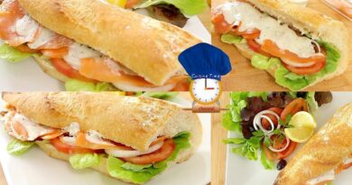 Voici une excellente recette simple un sandwich frais au saumon avec votre baguette que vous pouvez réaliser chez vous.
