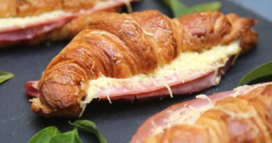 Recette de Croissants Jambon Fromage